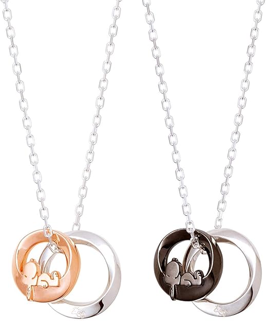 スヌーピー ゴールドトーン ネックレス＆イヤリングセット