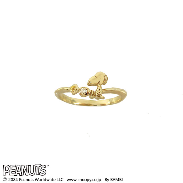スヌーピー シルバー925 フェイスリング レディース
